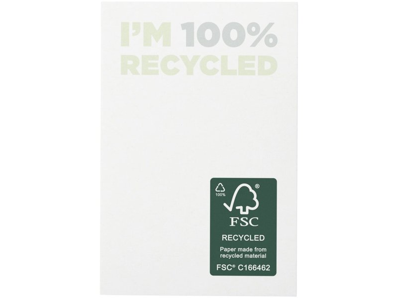 Sticky-Mate® gerecyclede sticky notes 50 x 75 mm Sticky-Mate® gerecyclede sticky notes 50 x 75 mm