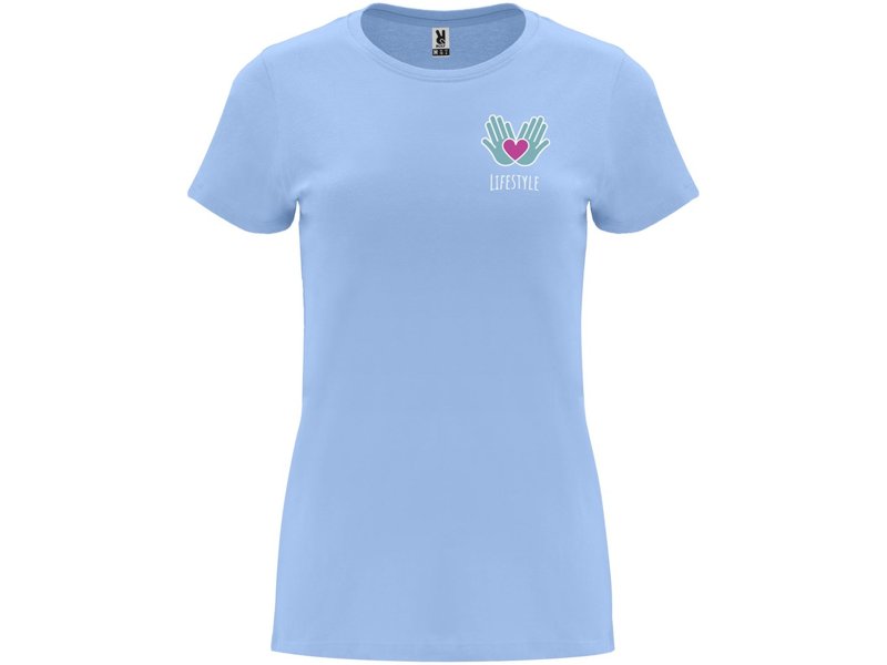 Capri damesshirt met korte mouwen Capri damesshirt met korte mouwen