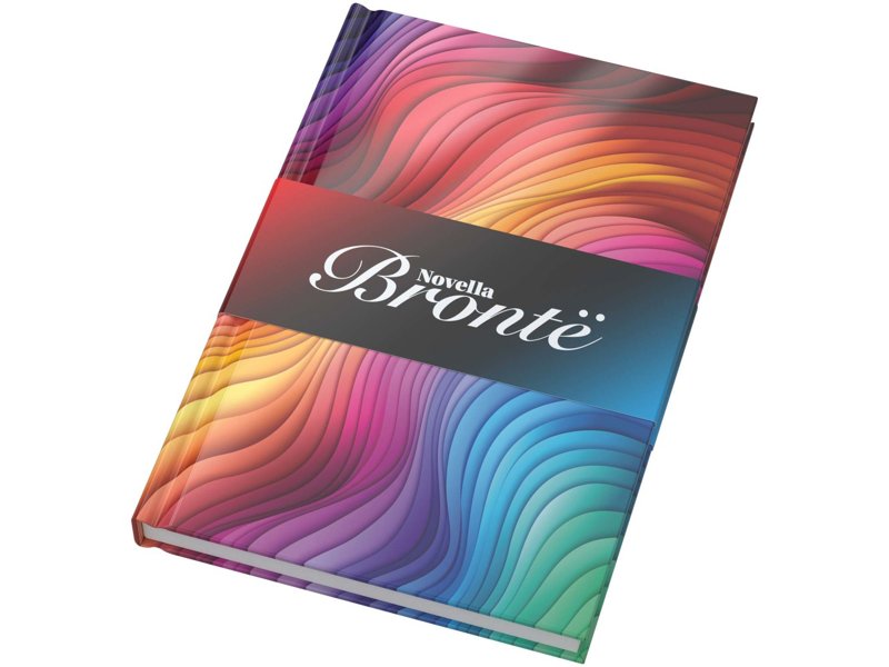 Novella Brontë A5 notitieboek met glanzende harde cover, 100 vellen
