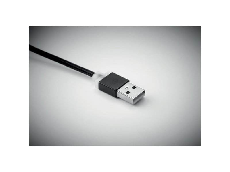 Sleutelhanger met oplaadkabel blauw