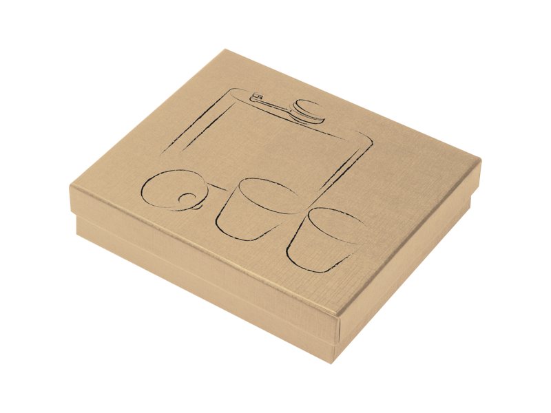 Heupfles met 2 bekertjes Heupfles met 2 bekertjes