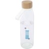 Porto 500 ml glazen waterfles met siliconen handgreep en bamboe deksel
