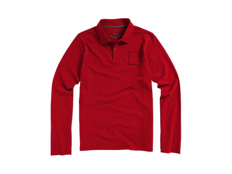 Oakville heren polo met lange mouwen