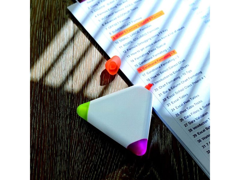 3 Kleuren markeerstift