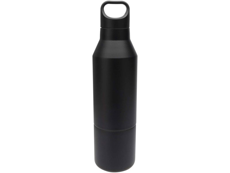 Odessy 600 ml RCS gecertificeerde, geïsoleerde fles van gerecycled roestvrijstaal met 300 ml beker