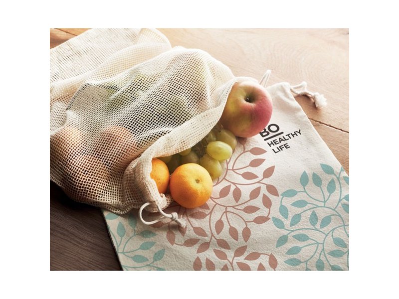Katoen mesh voedselzak