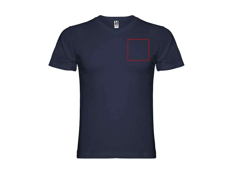 Samoyedo herenshirt met V-hals en korte mouwen Samoyedo herenshirt met V-hals en korte mouwen