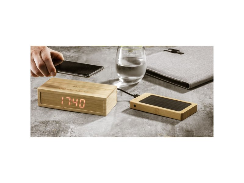 Solar Powerbank 8000+ Wireless Charger externe oplader bedrukken | Relatiegeschenk & promotieartikel Solar Powerbank 8000+ Wireless Charger externe oplader bedrukken | Relatiegeschenk & promotieartikel