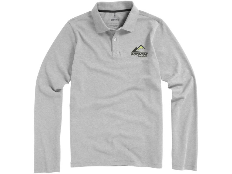 Oakville heren polo met lange mouwen