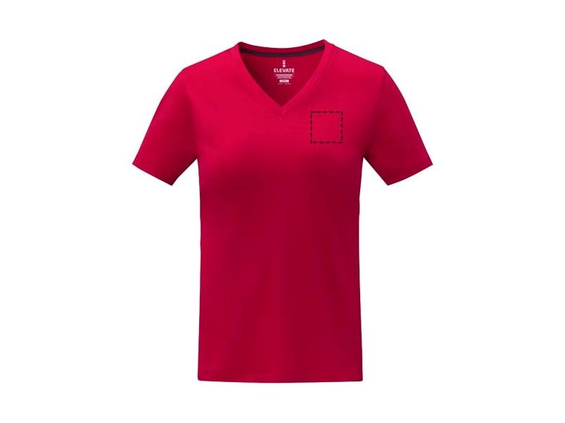 Somoto Dames T-shirt met V-hals en korte mouwen Somoto Dames T-shirt met V-hals en korte mouwen