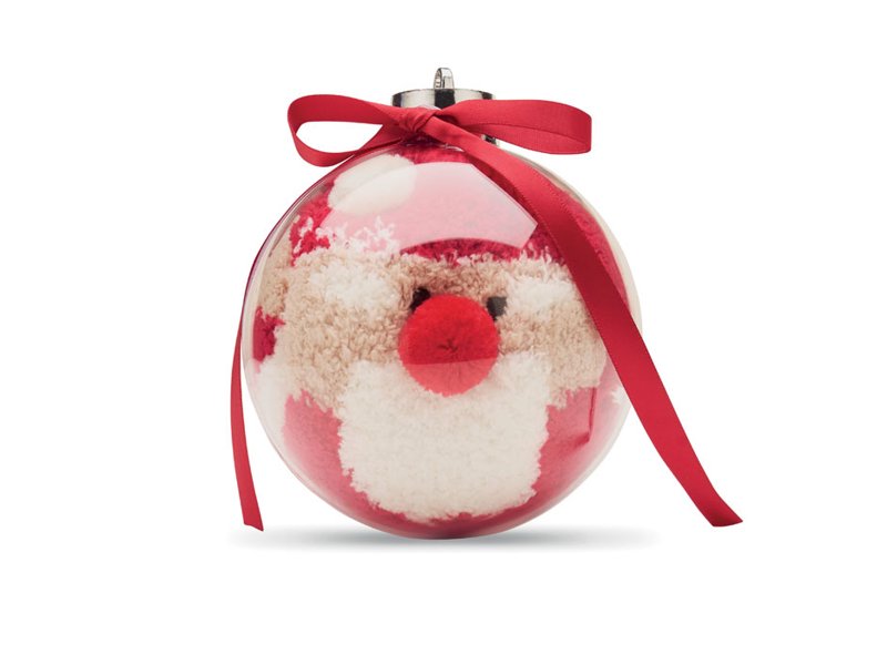 SNUG L - Kerstman sokken balornament