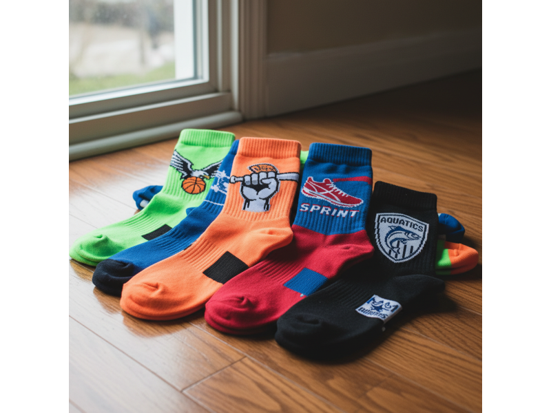 Bedrukte sportsokken in alle kleuren Bedrukte sportsokken in alle kleuren