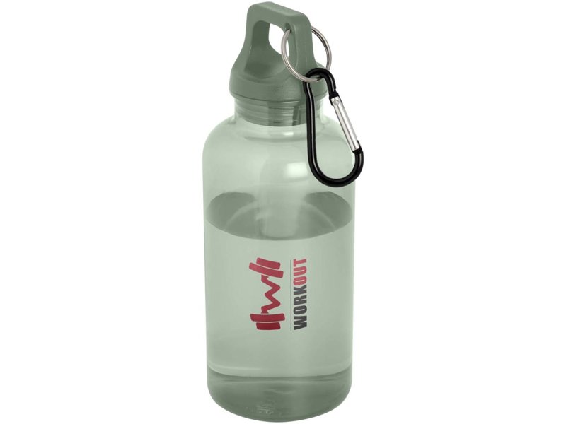 Oregon 400 ml waterfles van RCS-gecertificeerd gerecycled plastic met karabijnhaak