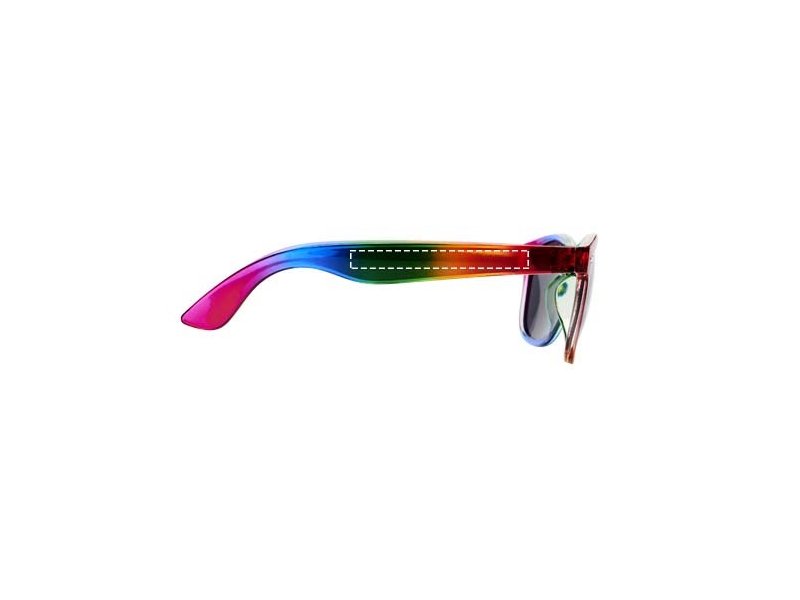 Sun Ray Regenboogzonnebril laten personaliseren – Kleurrijke promotiezonnebril | GiftsDirect Sun Ray Regenboogzonnebril laten personaliseren – Kleurrijke promotiezonnebril | GiftsDirect