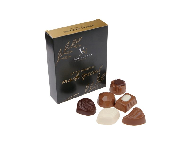 Doosje met 6 Belgische bonbons