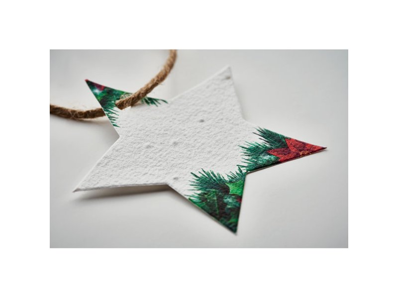 STARSEED - Zaadpapier kerstornament STARSEED - Zaadpapier kerstornament