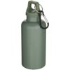 Oregon 400 ml effen waterfles van RCS gecertificeerd gerecycled plastic met karabijnhaak Oregon 400 ml effen waterfles van RCS gecertificeerd gerecycled plastic met karabijnhaak