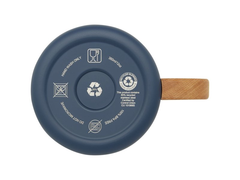 Bjorn 360 ml RCS-gecertificeerde mok van gerecycled roestvrijstaal met koperen vacuümisolatie