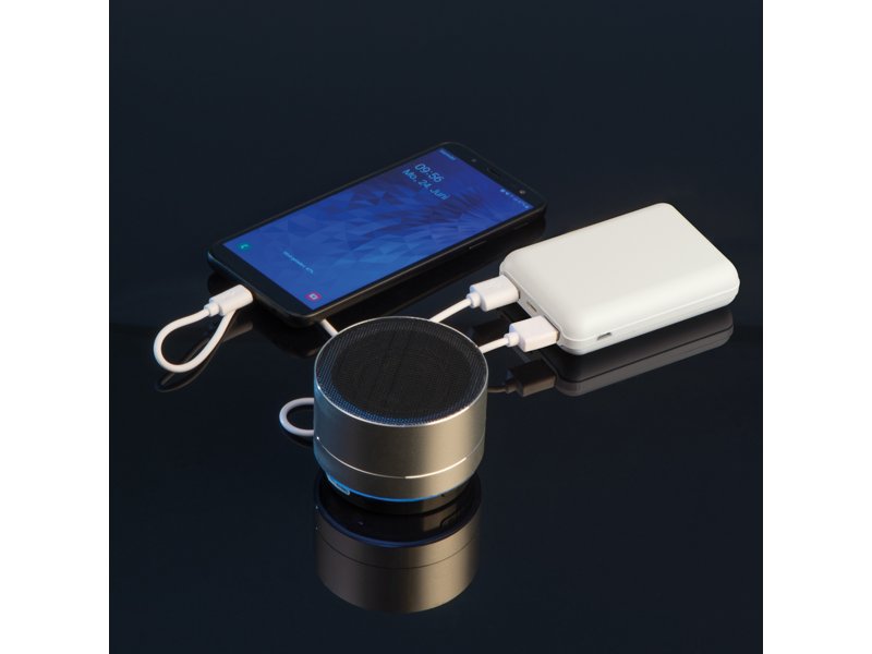 Snelladende powerbank Kilis 10.000 mAh bedrukt met logo relatiegeschenk Snelladende powerbank Kilis 10.000 mAh bedrukt met logo relatiegeschenk