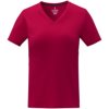 Somoto Dames T-shirt met V-hals en korte mouwen