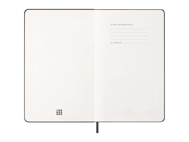 Moleskine verticale agenda voor 12 maanden met zachte kaft L Moleskine verticale agenda voor 12 maanden met zachte kaft L