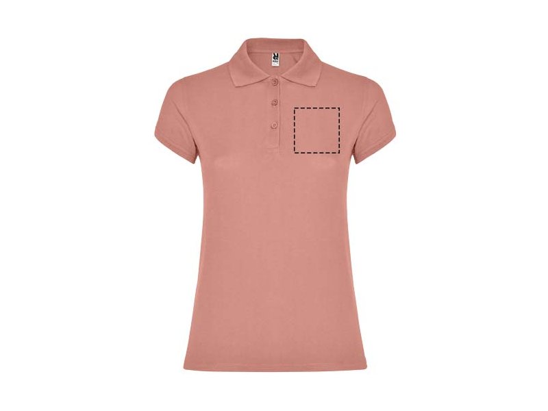 Star damespolo met korte mouwen