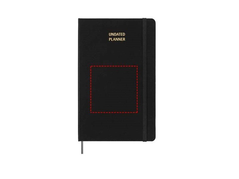 Moleskine ongedateerde weekplanner met harde kaft L