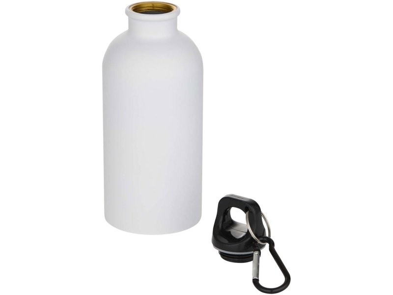 Oregon 400 ml matte RCS gecertificeerde enkelwandige roestvrijstalen waterfles met karabijnhaak