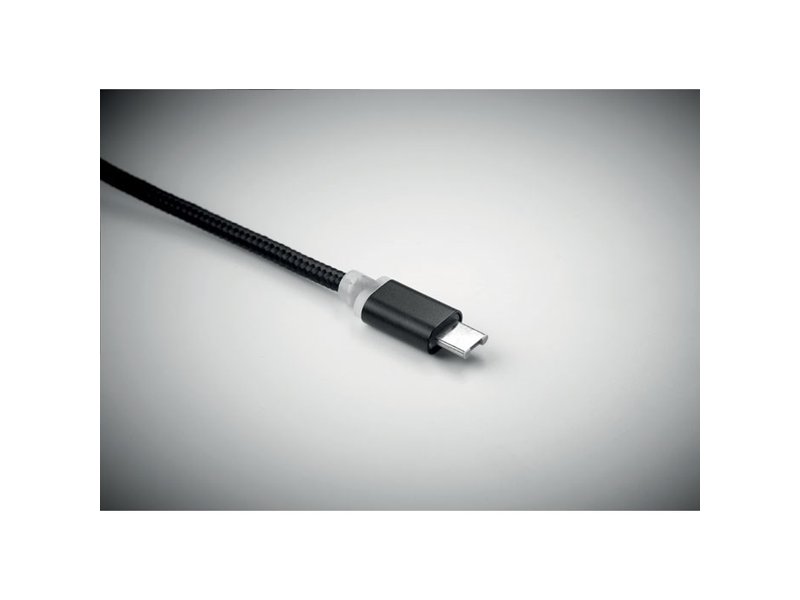 Sleutelhanger met oplaadkabel blauw