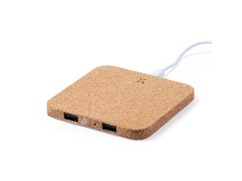 Originele Oplader Kronex 2.100 mAh met draadloos laden bedrukt met bedrijfslogo relatiegeschenk Originele Oplader Kronex 2.100 mAh met draadloos laden bedrukt met bedrijfslogo relatiegeschenk