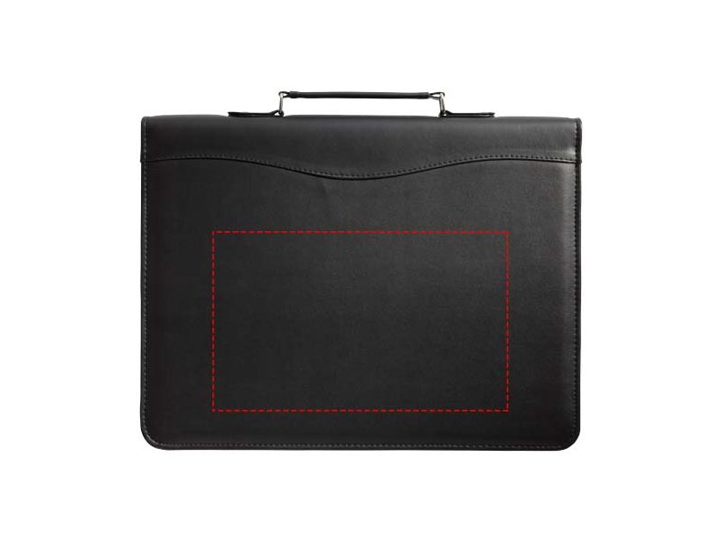 Ebony A4 portfolio met ritssluiting en handvat