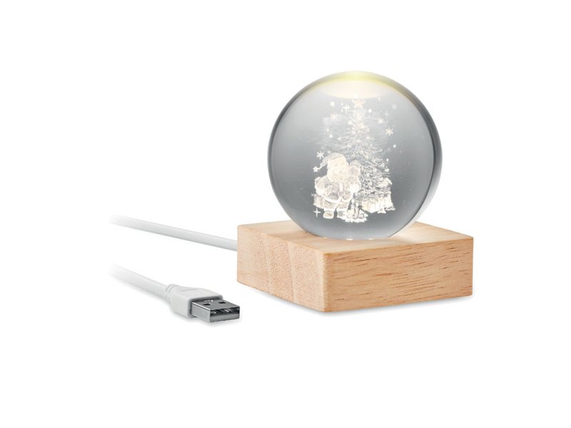 SANTA LIGHT - Kerst LED glas bol