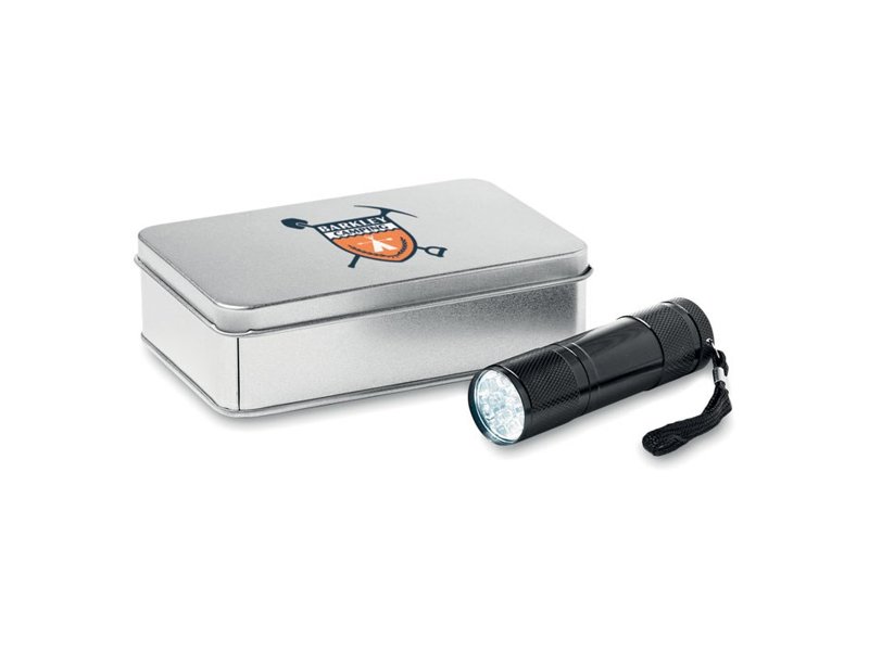 Aluminium LED zaklamp zwart