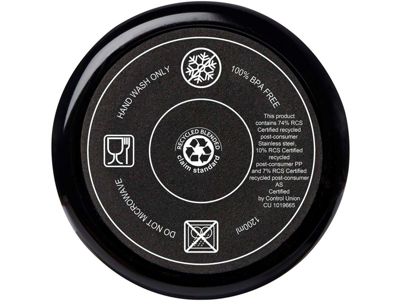 Melbourne 1200 ml RCS-gecertificeerde geïsoleerde beker met rietje