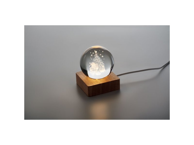 SANTA LIGHT - Kerst LED glas bol