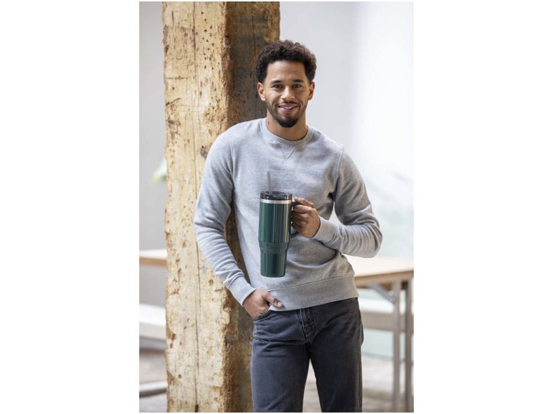 Melbourne 1200 ml RCS-gecertificeerde geïsoleerde beker met rietje