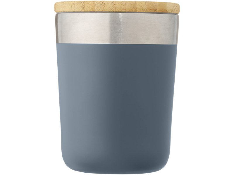 Lagan koperen vacuüm geïsoleerde roestvrijstalen beker van 330 ml met bamboe deksel