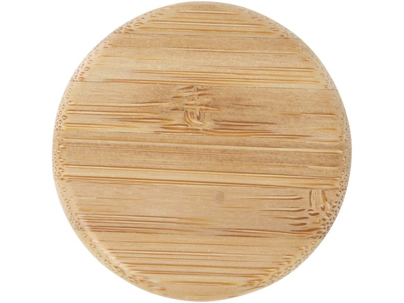 Lume 500 ml fles van mat natronkalkglas met bamboe deksel