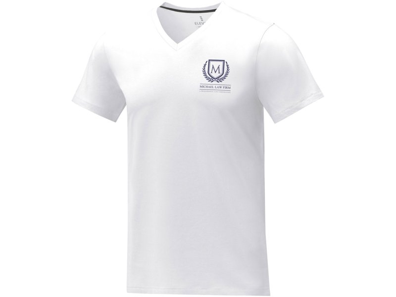 Somoto Heren T-shirt met V-hals en korte mouwen