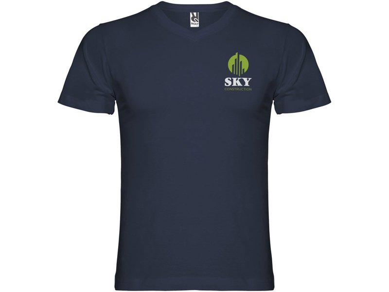 Samoyedo herenshirt met V-hals en korte mouwen Samoyedo herenshirt met V-hals en korte mouwen