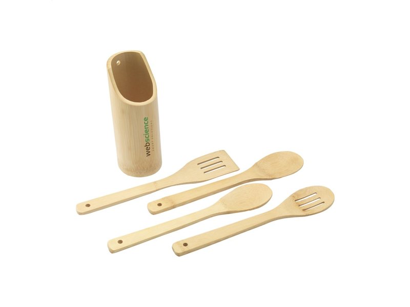 Bamboo cooking set keukengerei