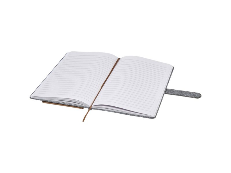 Viviana A5 notitieboek van gerecycled vilt en kurk Viviana A5 notitieboek van gerecycled vilt en kurk