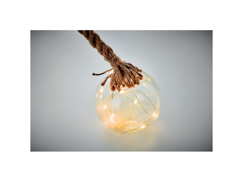 BAUBLI - Glazen kerstbal LED-lampje