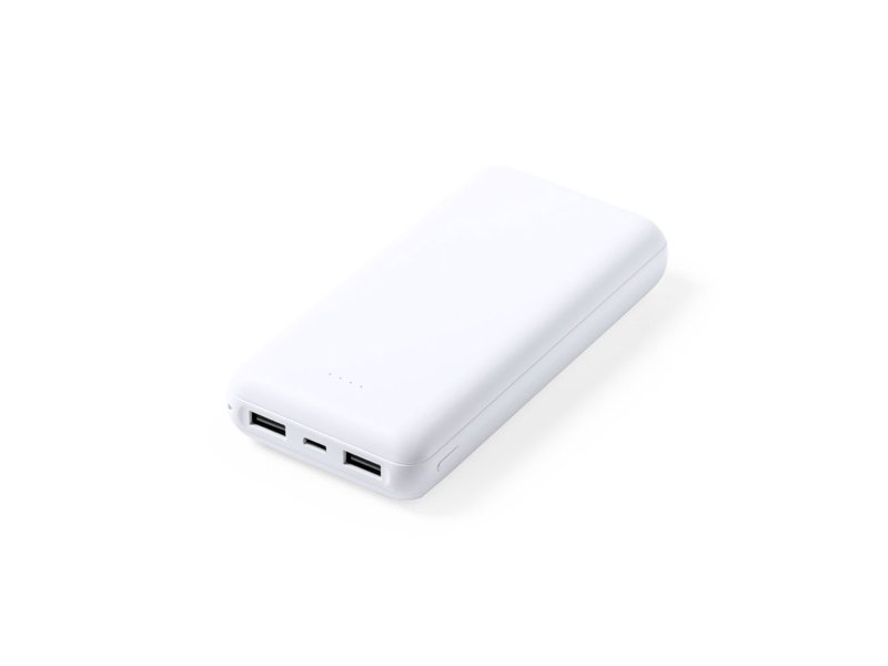 Betrouwbare Power Bank Kiubert 20.000 mAh relatiegeschenk laten bedrukken met logo Betrouwbare Power Bank Kiubert 20.000 mAh relatiegeschenk laten bedrukken met logo