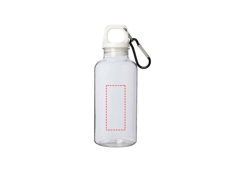 Oregon 400 ml waterfles van RCS-gecertificeerd gerecycled plastic met karabijnhaak
