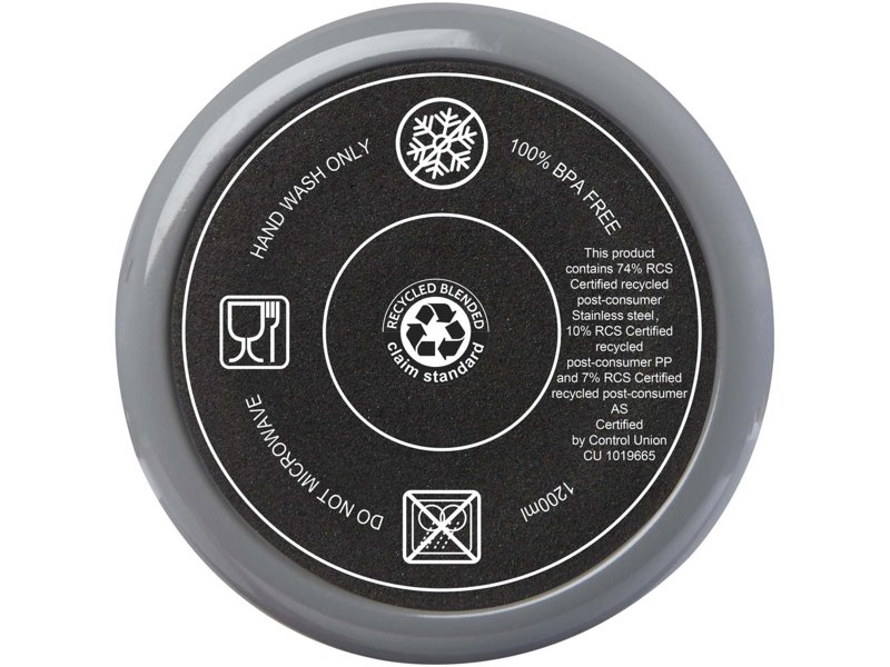 Melbourne 1200 ml RCS-gecertificeerde geïsoleerde beker met rietje