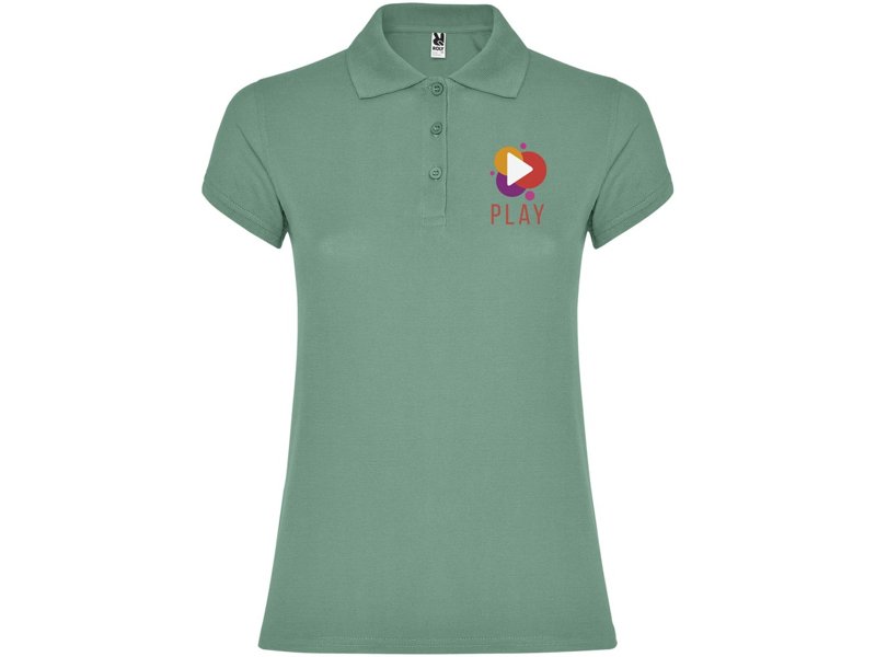 Star damespolo met korte mouwen