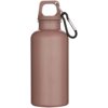 Oregon 400 ml effen waterfles van RCS gecertificeerd gerecycled plastic met karabijnhaak Oregon 400 ml effen waterfles van RCS gecertificeerd gerecycled plastic met karabijnhaak