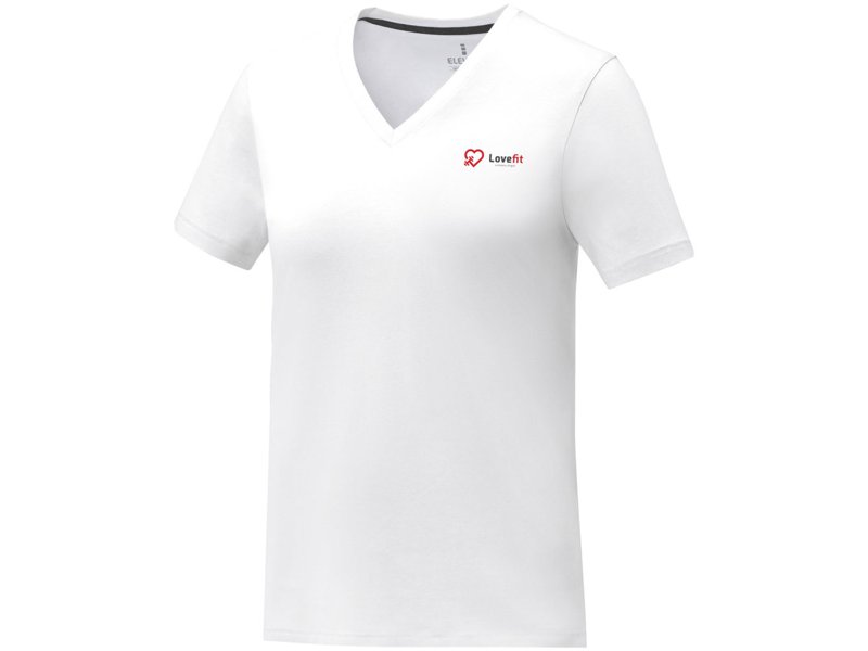 Somoto Dames T-shirt met V-hals en korte mouwen Somoto Dames T-shirt met V-hals en korte mouwen