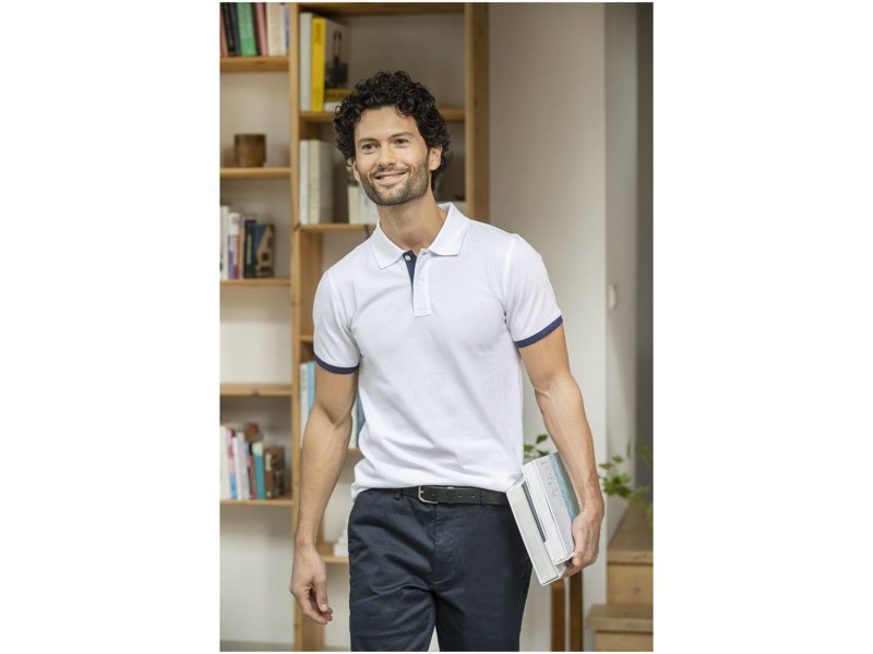 Morgan duotone Heren polo met korte mouwen